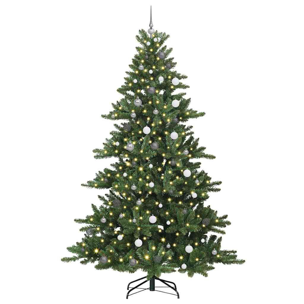 Künstlicher klappbarer Weihnachtsbaum mit 300 LEDs 240 cm PVC