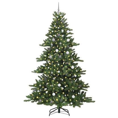 Künstlicher klappbarer Weihnachtsbaum mit 300 LEDs 240 cm PVC