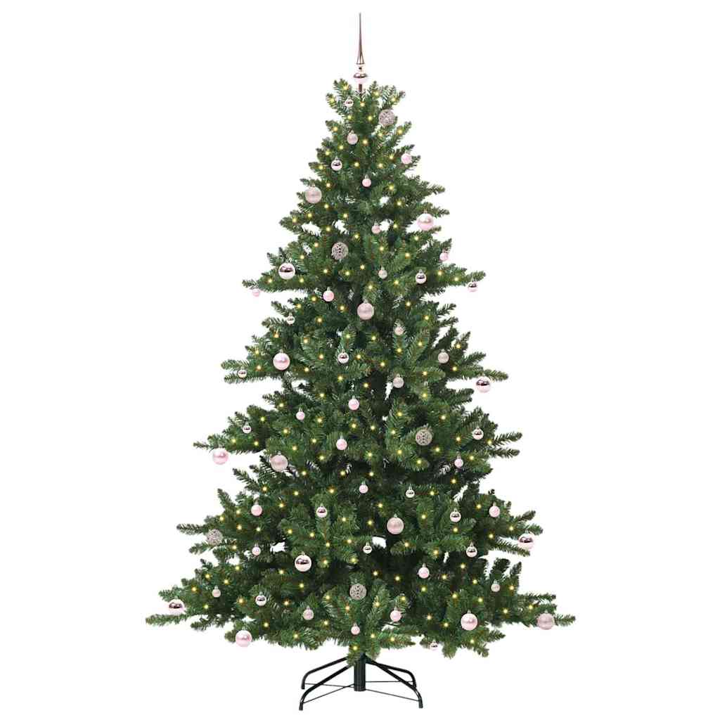Künstlicher klappbarer Weihnachtsbaum mit 300 LEDs 240 cm PVC