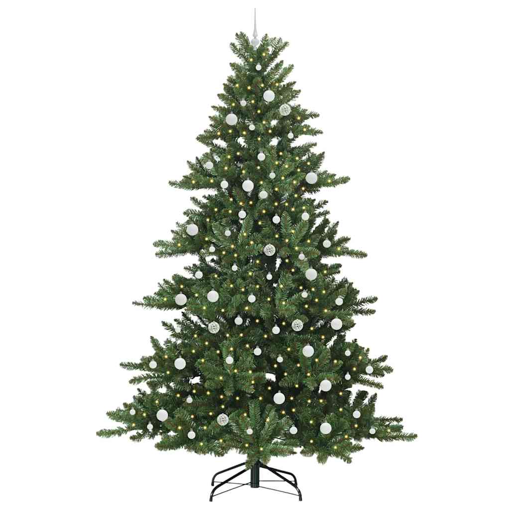 Künstlicher klappbarer Weihnachtsbaum mit 300 LEDs 240 cm PVC