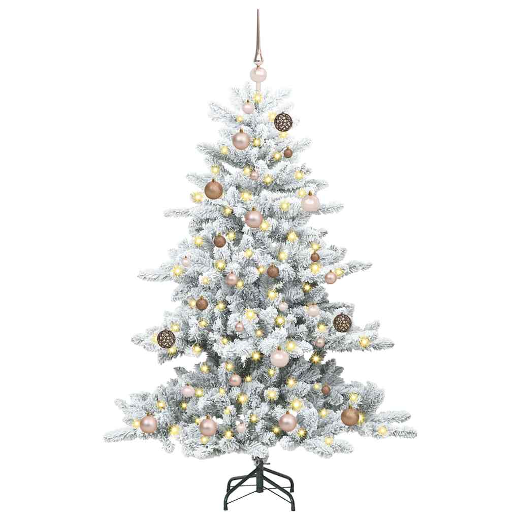 Künstlicher klappbarer Weihnachtsbaum mit 150 LEDs 150 cm PVC