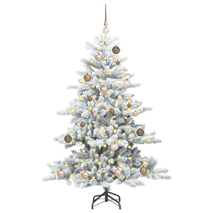 Künstlicher klappbarer Weihnachtsbaum mit 150 LEDs 150 cm PVC