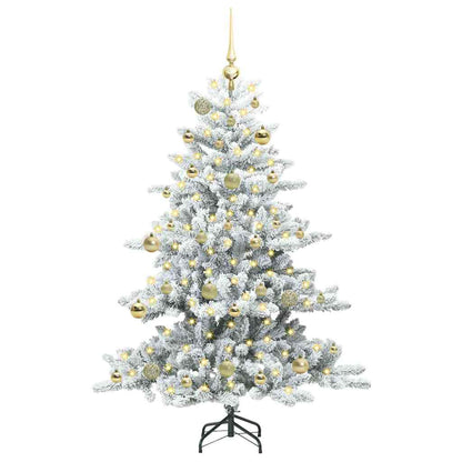 Künstlicher klappbarer Weihnachtsbaum mit 150 LEDs 150 cm PVC