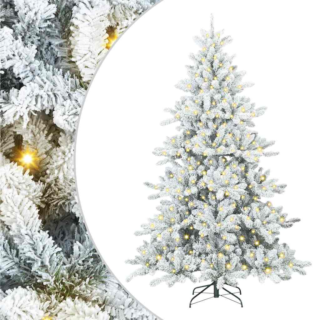 Künstlicher klappbarer Weihnachtsbaum mit 300 LEDs 180 cm PVC