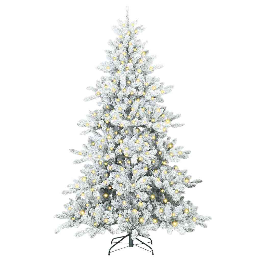 Künstlicher klappbarer Weihnachtsbaum mit 300 LEDs 180 cm PVC