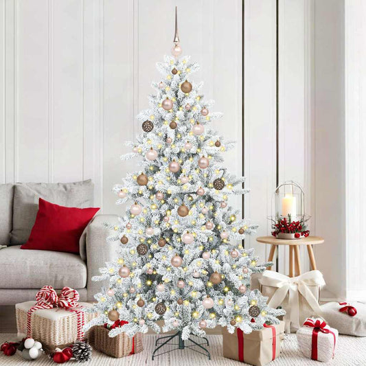Künstlicher klappbarer Weihnachtsbaum mit 300 LEDs 180 cm PVC