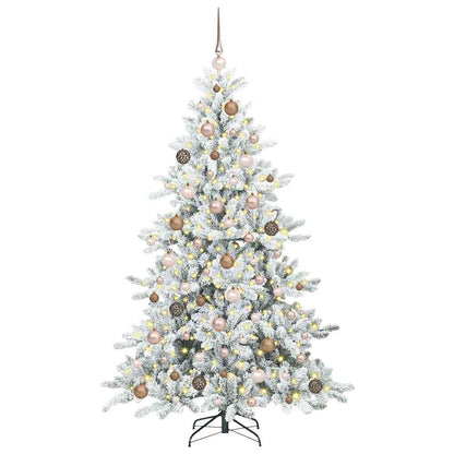 Künstlicher klappbarer Weihnachtsbaum mit 300 LEDs 180 cm PVC