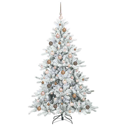 Künstlicher klappbarer Weihnachtsbaum mit 300 LEDs 180 cm PVC
