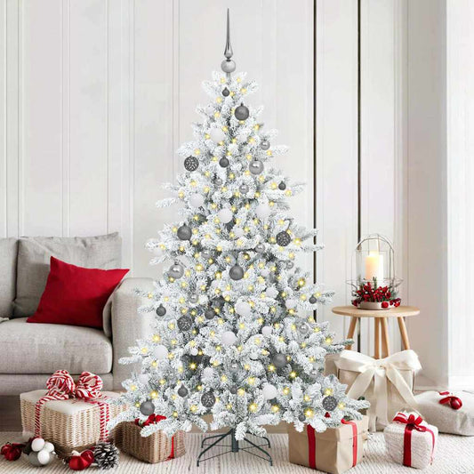Künstlicher klappbarer Weihnachtsbaum mit 300 LEDs 180 cm PVC