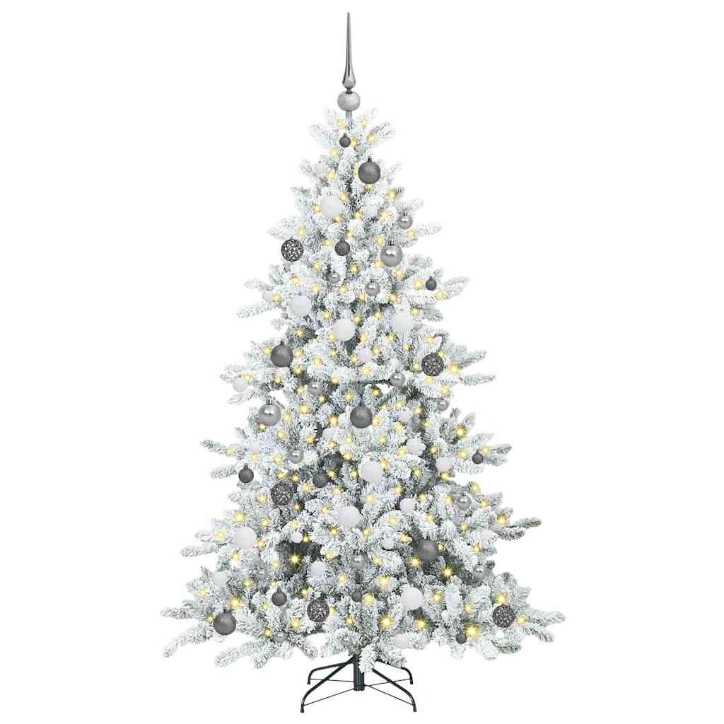 Künstlicher klappbarer Weihnachtsbaum mit 300 LEDs 180 cm PVC