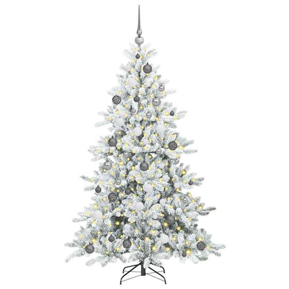 Künstlicher klappbarer Weihnachtsbaum mit 300 LEDs 180 cm PVC