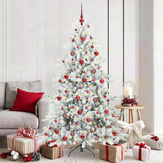 Künstlicher klappbarer Weihnachtsbaum mit 300 LEDs 180 cm PVC