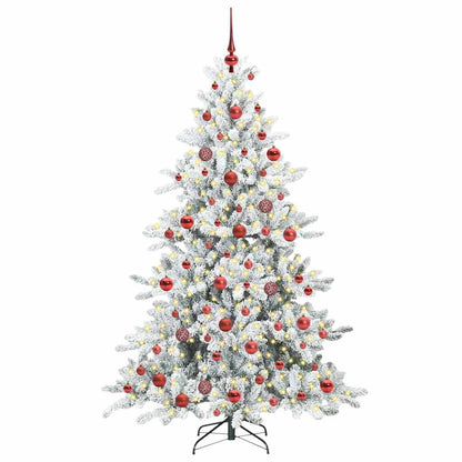 Künstlicher klappbarer Weihnachtsbaum mit 300 LEDs 180 cm PVC