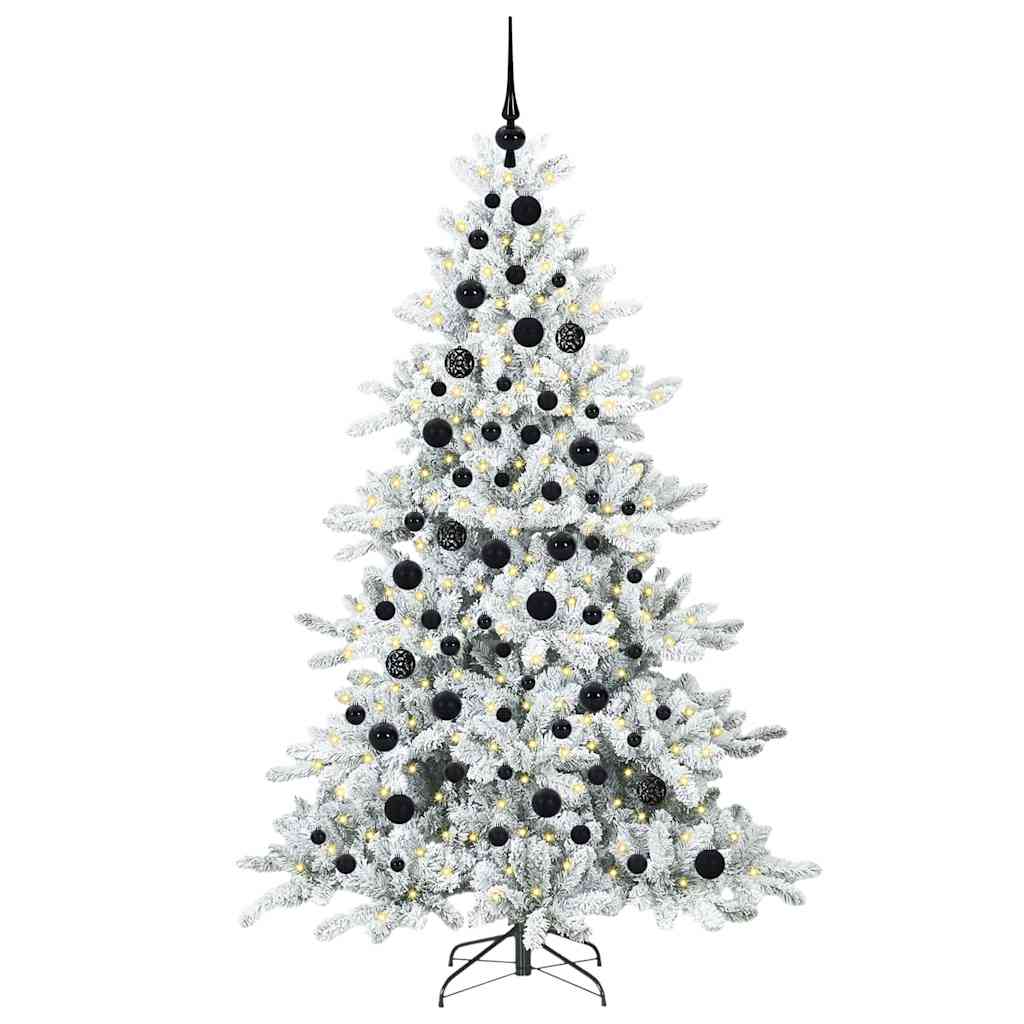 Künstlicher klappbarer Weihnachtsbaum mit 300 LEDs 180 cm PVC
