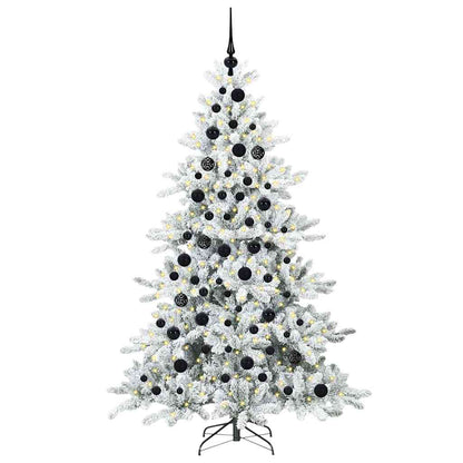 Künstlicher klappbarer Weihnachtsbaum mit 300 LEDs 180 cm PVC