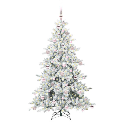 Künstlicher klappbarer Weihnachtsbaum mit 300 LEDs 180 cm PVC