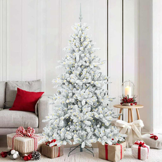 Künstlicher klappbarer Weihnachtsbaum mit 300 LEDs 180 cm PVC
