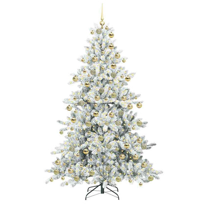 Künstlicher klappbarer Weihnachtsbaum mit 300 LEDs 180 cm PVC
