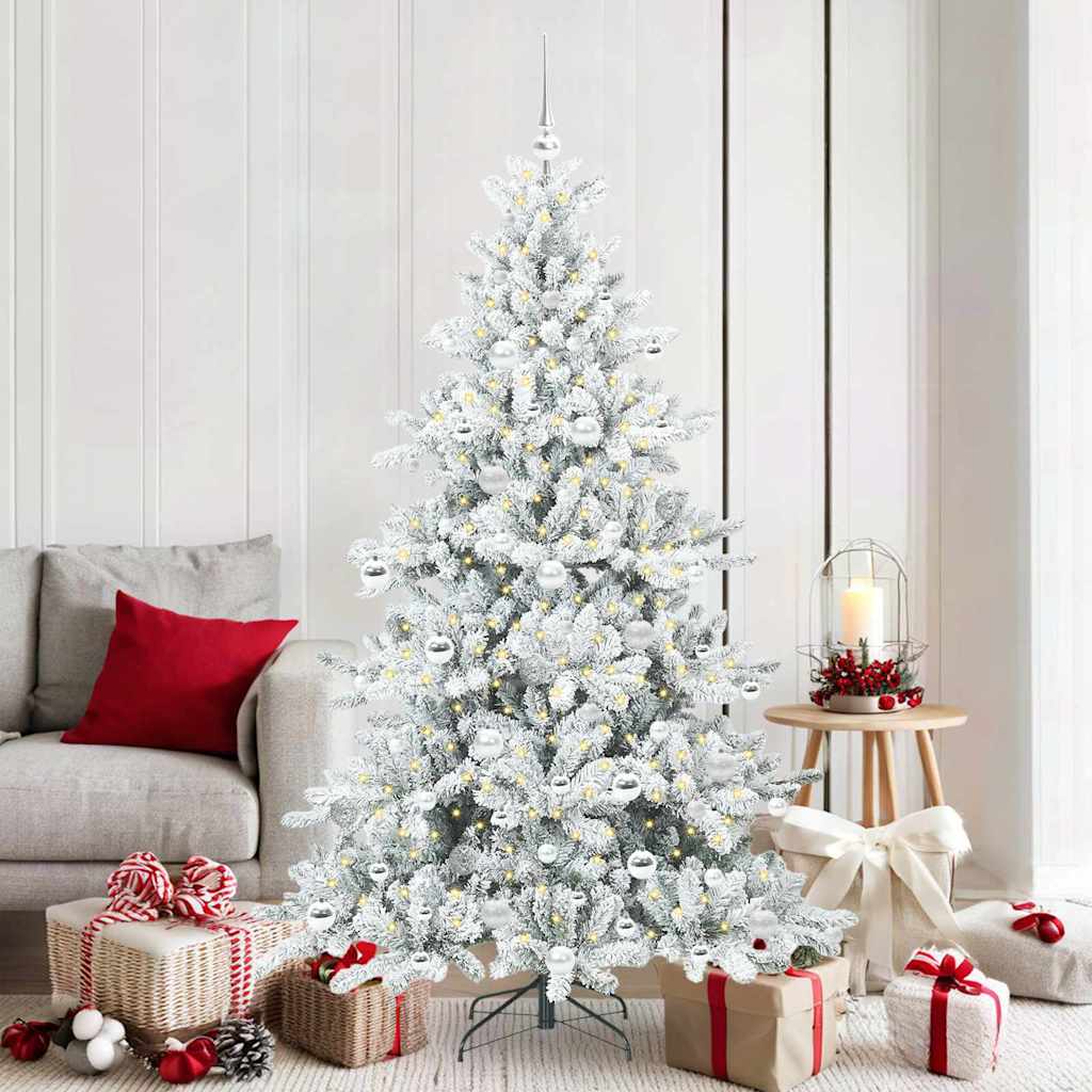 Künstlicher klappbarer Weihnachtsbaum mit 300 LEDs 180 cm PVC