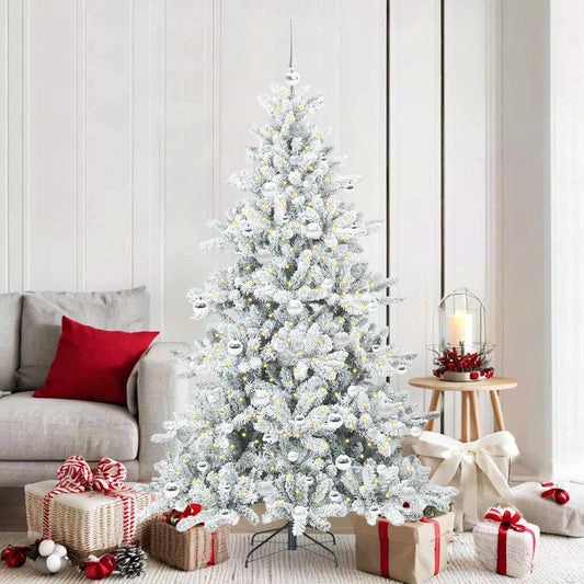 Künstlicher klappbarer Weihnachtsbaum mit 300 LEDs 180 cm PVC
