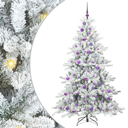 Künstlicher klappbarer Weihnachtsbaum mit 300 LEDs 180 cm PVC