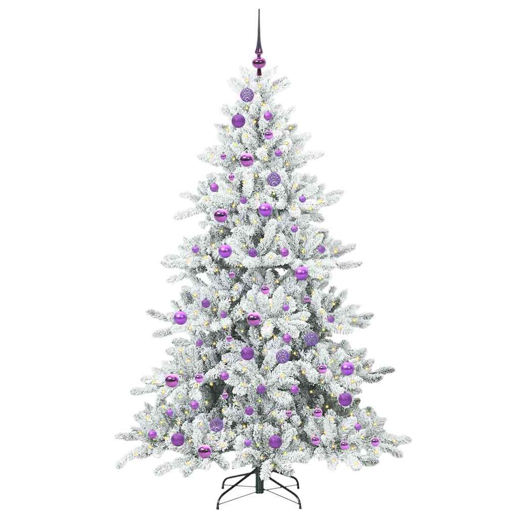 Künstlicher klappbarer Weihnachtsbaum mit 300 LEDs 180 cm PVC