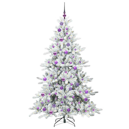 Künstlicher klappbarer Weihnachtsbaum mit 300 LEDs 180 cm PVC