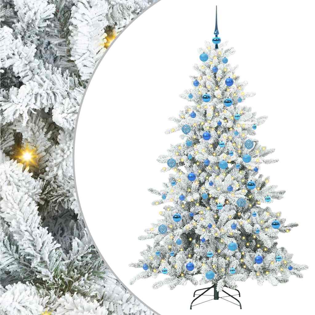 Künstlicher klappbarer Weihnachtsbaum mit 300 LEDs 180 cm PVC