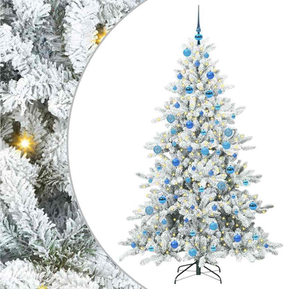 Künstlicher klappbarer Weihnachtsbaum mit 300 LEDs 180 cm PVC