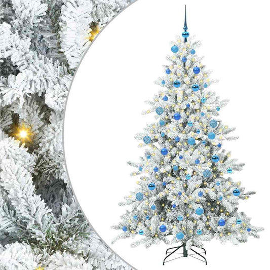 Künstlicher klappbarer Weihnachtsbaum mit 300 LEDs 180 cm PVC