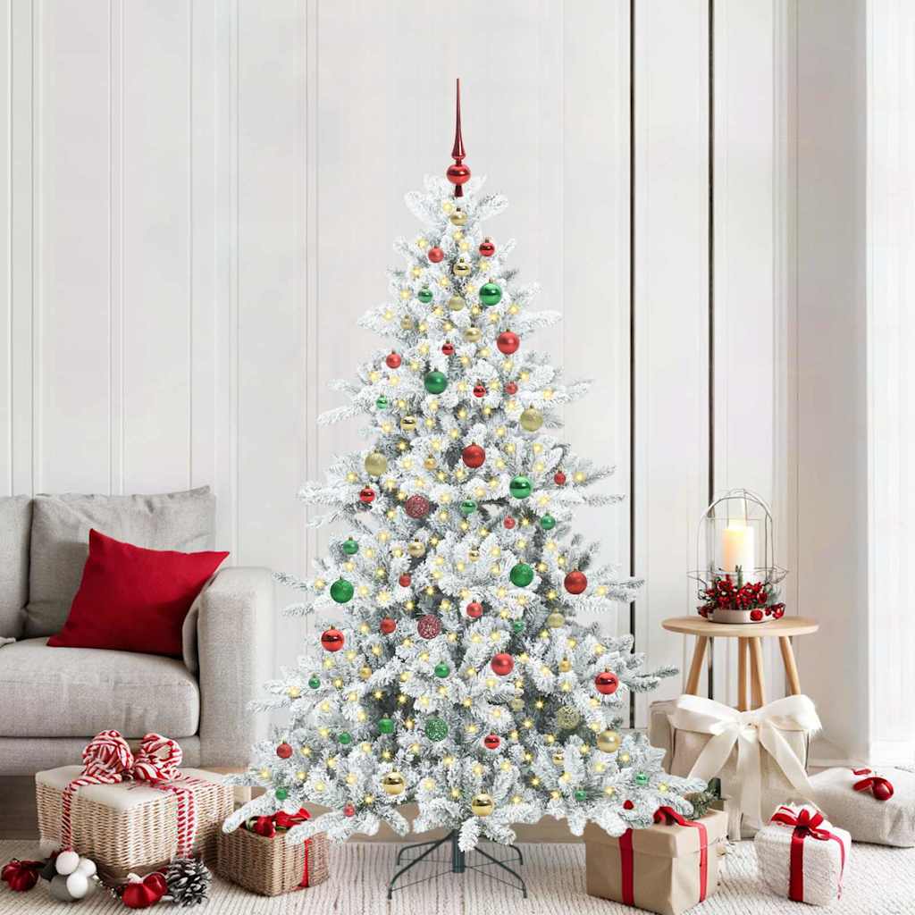 Künstlicher klappbarer Weihnachtsbaum mit 300 LEDs 180 cm PVC