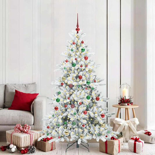 Künstlicher klappbarer Weihnachtsbaum mit 300 LEDs 180 cm PVC