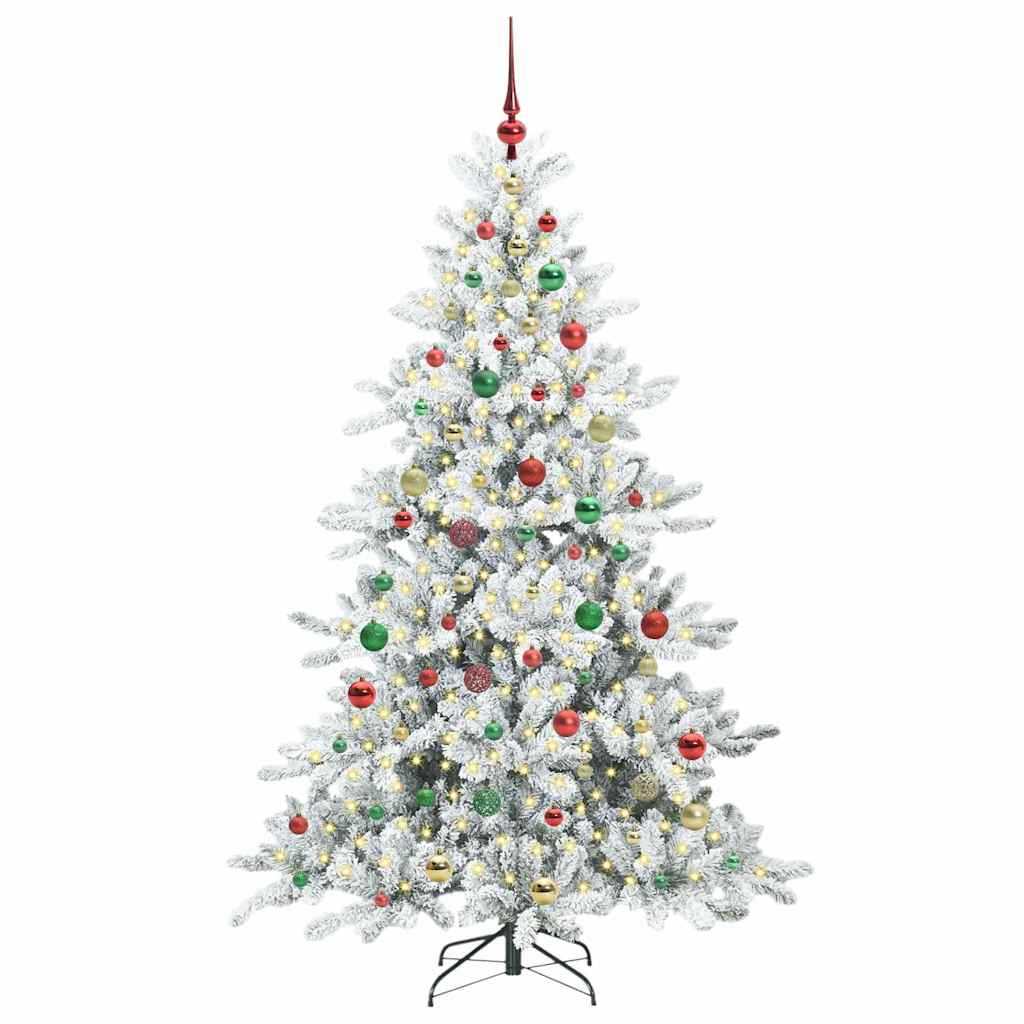 Künstlicher klappbarer Weihnachtsbaum mit 300 LEDs 180 cm PVC