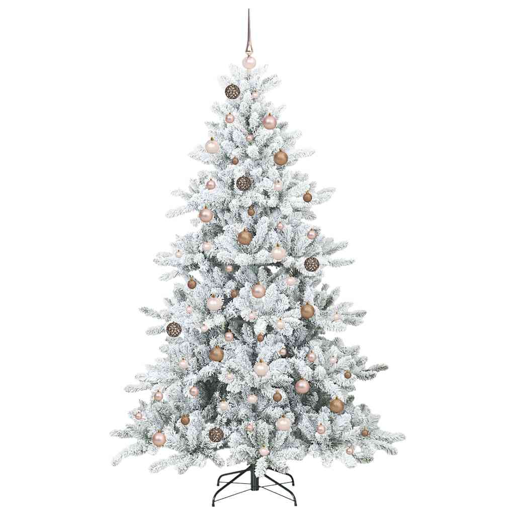 Künstlicher klappbarer Weihnachtsbaum mit 300 LEDs 210 cm PVC