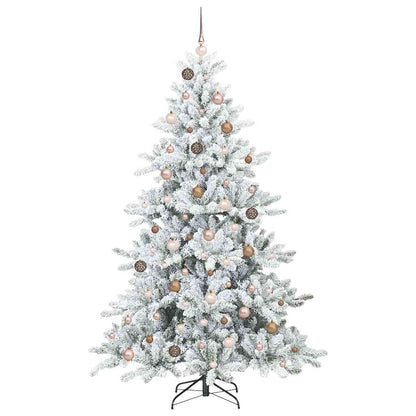 Künstlicher klappbarer Weihnachtsbaum mit 300 LEDs 210 cm PVC