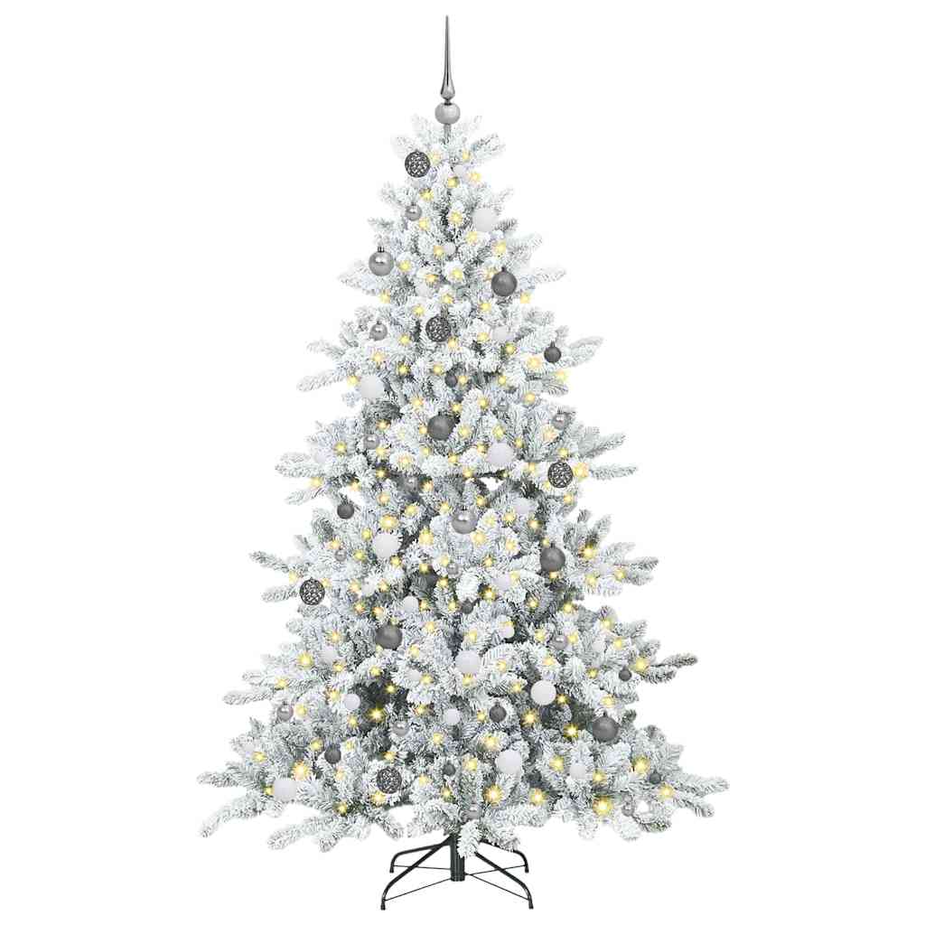 Künstlicher klappbarer Weihnachtsbaum mit 300 LEDs 210 cm PVC