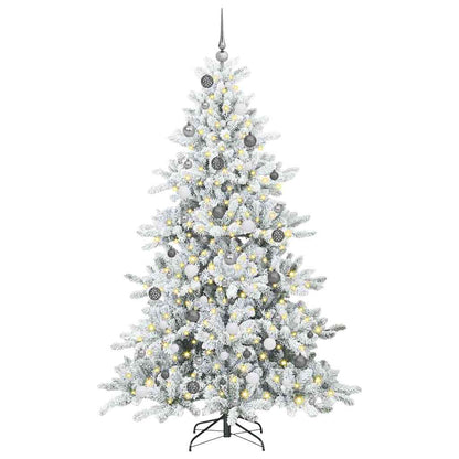 Künstlicher klappbarer Weihnachtsbaum mit 300 LEDs 210 cm PVC