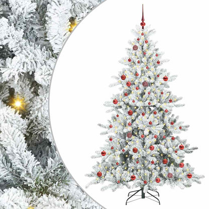 Künstlicher klappbarer Weihnachtsbaum mit 300 LEDs 210 cm PVC