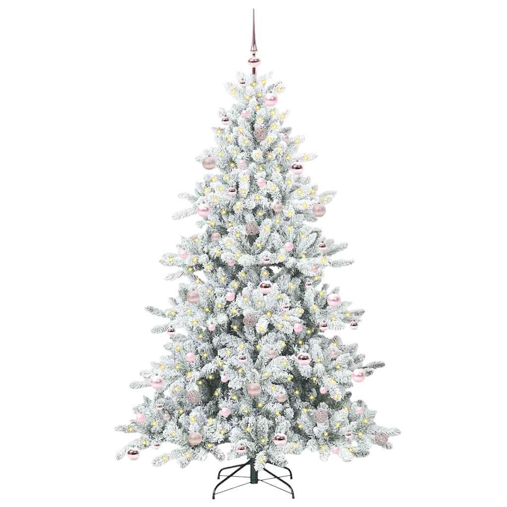 Künstlicher klappbarer Weihnachtsbaum mit 300 LEDs 210 cm PVC
