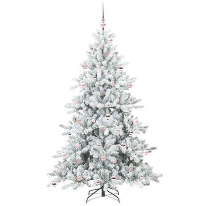 Künstlicher klappbarer Weihnachtsbaum mit 300 LEDs 210 cm PVC