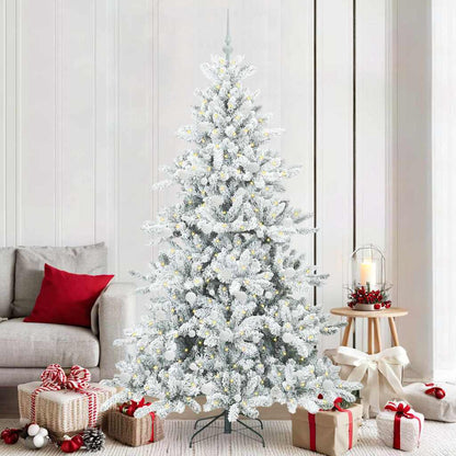 Künstlicher klappbarer Weihnachtsbaum mit 300 LEDs 210 cm PVC