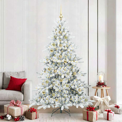 Künstlicher klappbarer Weihnachtsbaum mit 300 LEDs 210 cm PVC
