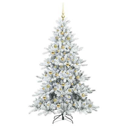Künstlicher klappbarer Weihnachtsbaum mit 300 LEDs 210 cm PVC