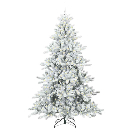 Künstlicher klappbarer Weihnachtsbaum mit 300 LEDs 210 cm PVC