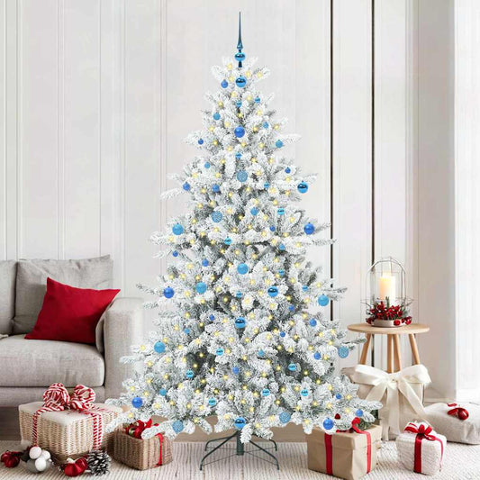 Künstlicher klappbarer Weihnachtsbaum mit 300 LEDs 210 cm PVC