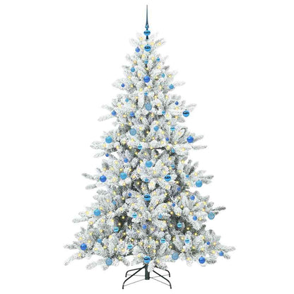 Künstlicher klappbarer Weihnachtsbaum mit 300 LEDs 210 cm PVC