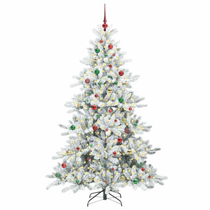 Künstlicher klappbarer Weihnachtsbaum mit 300 LEDs 210 cm PVC