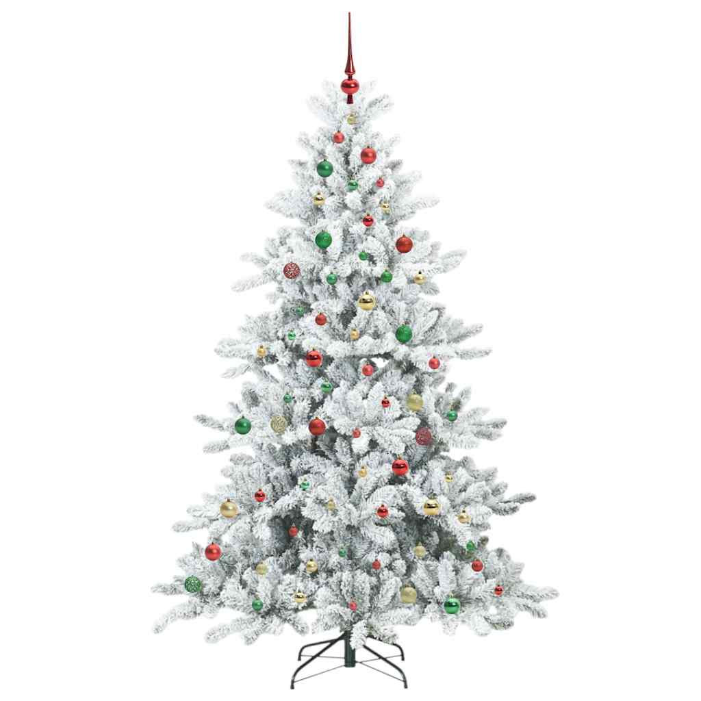 Künstlicher klappbarer Weihnachtsbaum mit 300 LEDs 210 cm PVC