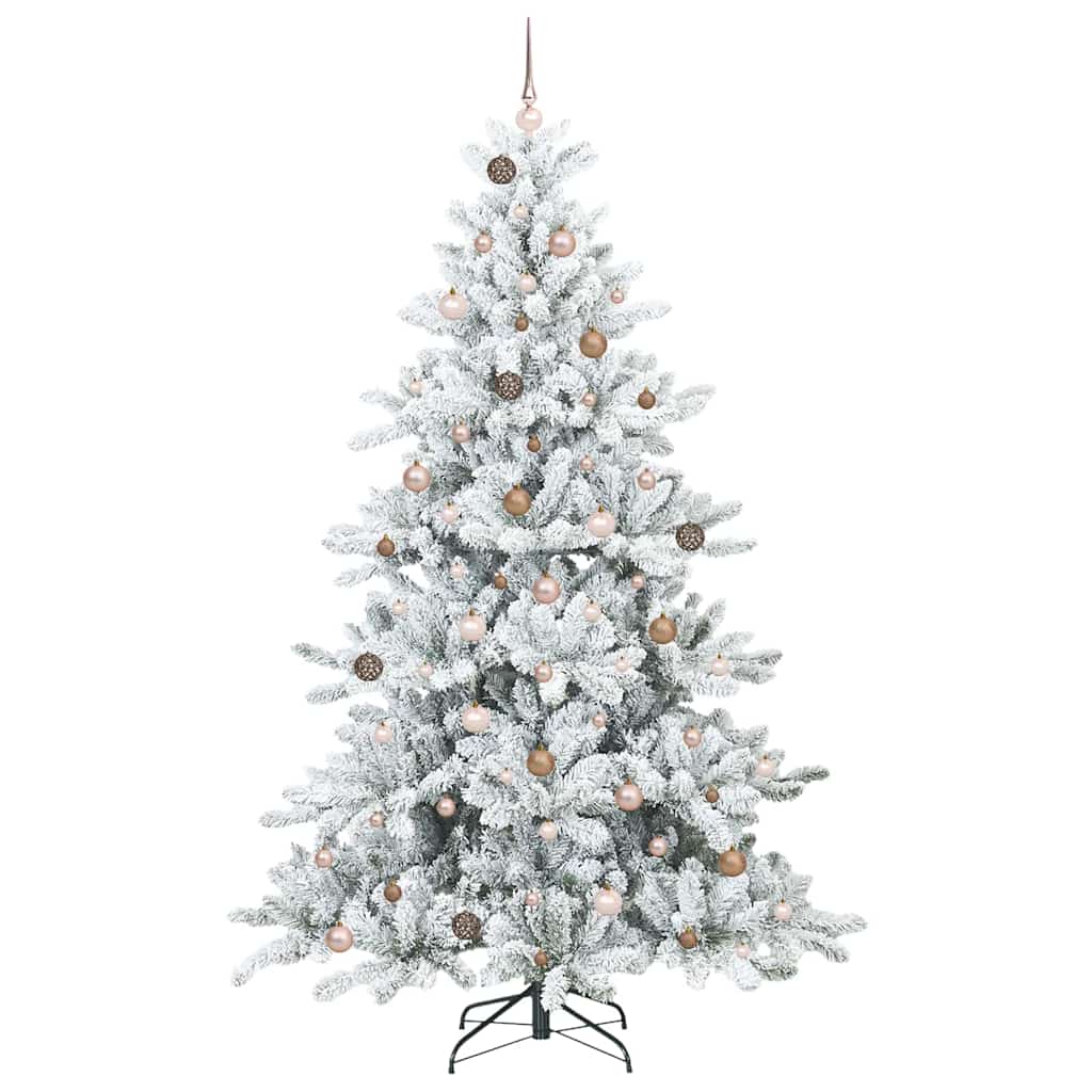Künstlicher klappbarer Weihnachtsbaum mit 300 LEDs 240 cm PVC