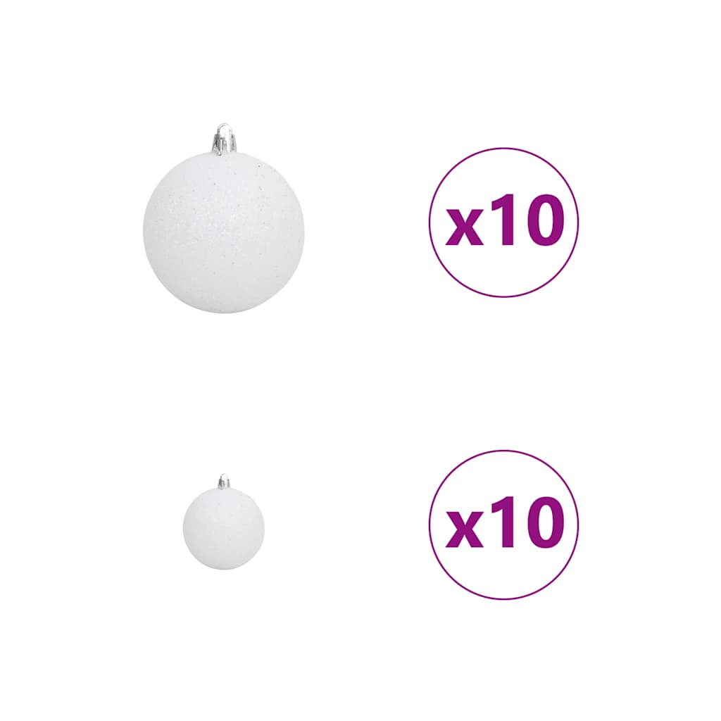 Künstlicher klappbarer Weihnachtsbaum mit 300 LEDs 240 cm PVC